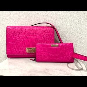 Kate Spade Pink Crocodile wallet